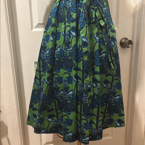 BROOKS BROTHERS Green and Blue Floral Shirt Dress - Picture 3 of 13